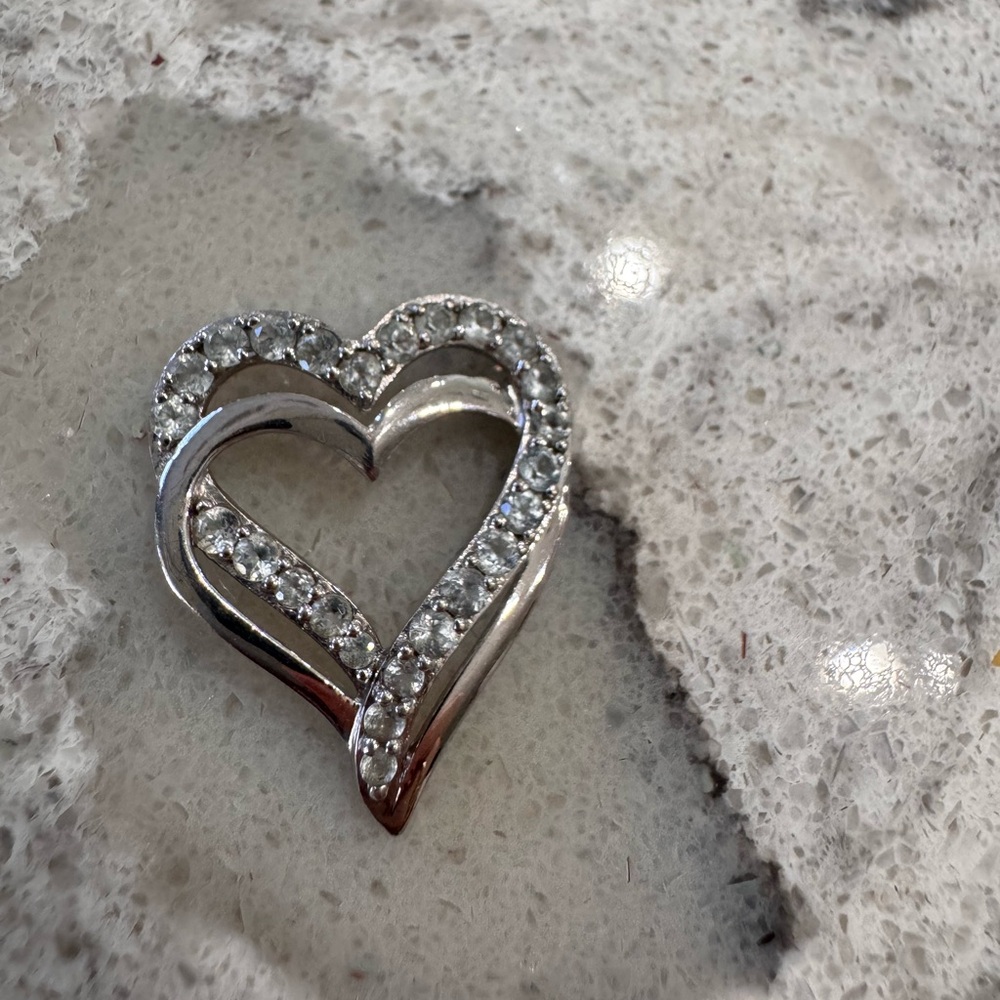 Sterling silver heart pendant